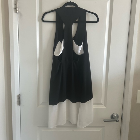 Bcbgmaxazria Women’s Sleeveless Black White Kylie Color Block Dress Size XXS - Picture 6 of 9